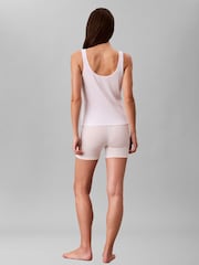 Calvin Klein White Rib Cotton Tank Tops 3 Pack - Image 4 of 6