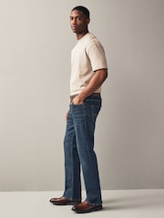 Blue Washed Bootcut Belted Authentic Jeans - Image 3 of 9