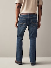 Blue Washed Bootcut Belted Authentic Jeans - Image 4 of 9