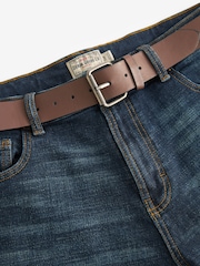 Blue Washed Bootcut Belted Authentic Jeans - Image 7 of 9