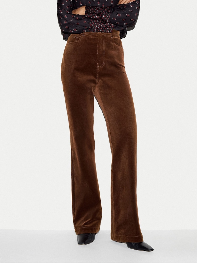 Jigsaw Brown Clive Cord Trousers - Image 1 of 4 Jigsaw Brown Clive Cord Trousers - Image 1 of 4