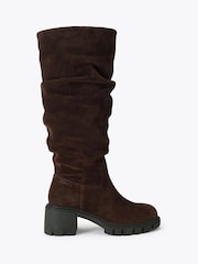 Carvela Brown Ignite Slouch Suede Knee Boots - Image 1 of 4
