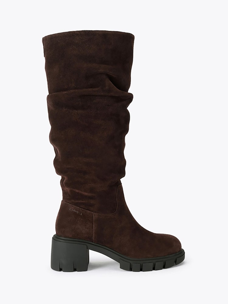 Carvela Brown Ignite Slouch Suede Knee Boots - Image 1 of 4 Carvela Brown Ignite Slouch Suede Knee Boots - Image 1 of 4