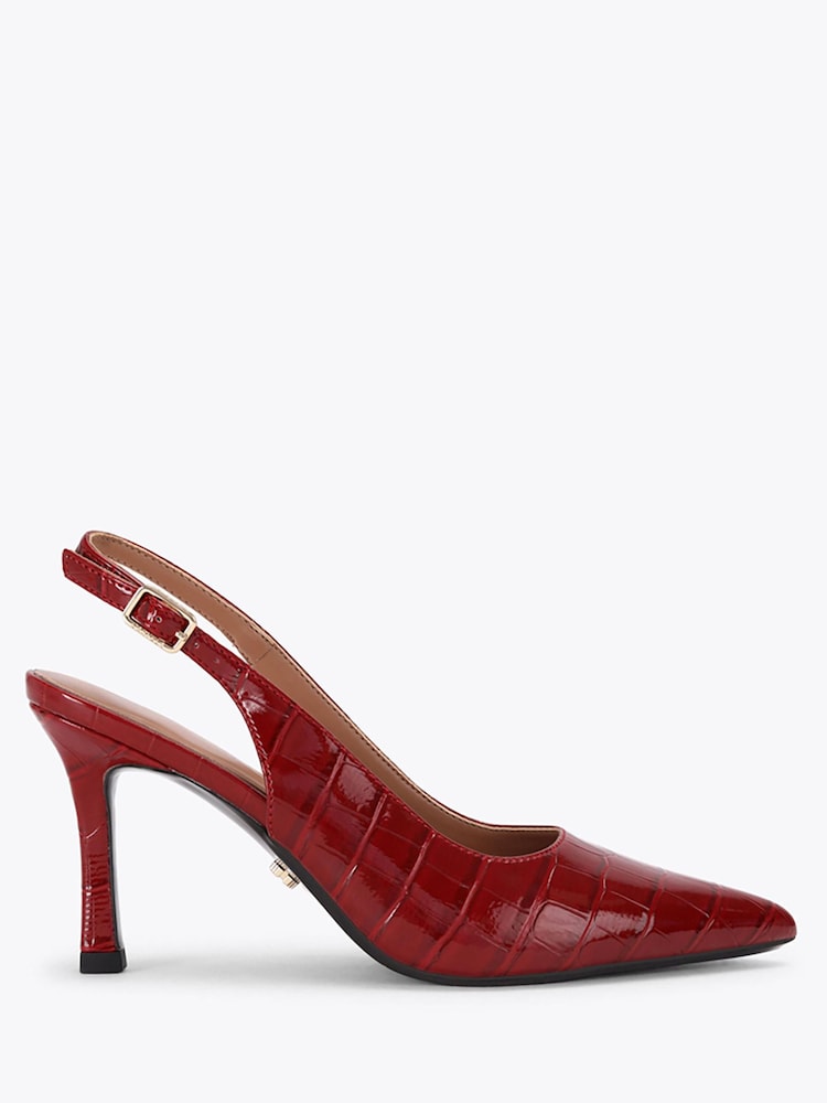 Carvela Corletta Sling Court Heeled Croc Shoes - 4суретінің 1 суреті Carvela Corletta Sling Court Heeled Croc Shoes - 4суретінің 1 суреті