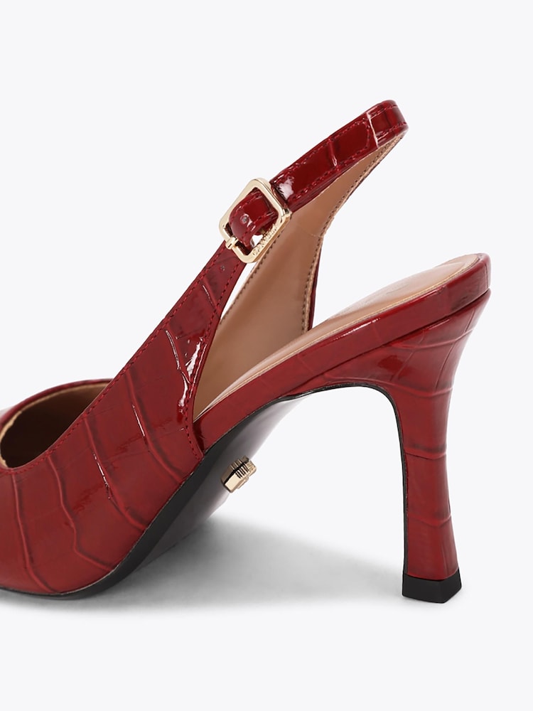 Carvela Corletta Sling Court Heeled Croc Shoes - 4суретінің 4 суреті Carvela Corletta Sling Court Heeled Croc Shoes - 4суретінің 4 суреті