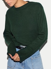 Grön - Jigsaw Cloud Cashmere Eldon Jumper - Bild 2 av 4