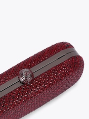 Carvela Dark Red Cecilia Embellished Clutch Bag - Image 4 of 4