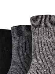 Pringle Black Twist Yarn Ribbed Leisure Socks 3 Pack - Image 5 of 5