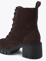 Carvela Brown Ignite Lace Up Suede Boots - Image 3 of 6