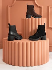 Carvela Brown Ignite Lace Up Suede Boots - Image 6 of 6