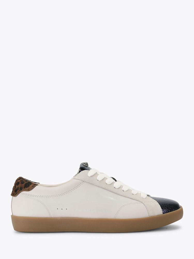 Kurt Geiger London Blue Strand Leather Trainers - Image 1 of 4 Kurt Geiger London Blue Strand Leather Trainers - Image 1 of 4