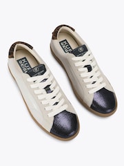 Kurt Geiger London Blue Strand Leather Trainers - Image 2 of 4