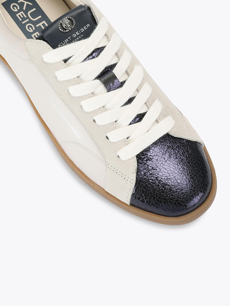 Kurt Geiger London Blue Strand Leather Trainers - Image 4 of 4 Kurt Geiger London Blue Strand Leather Trainers - Image 4 of 4