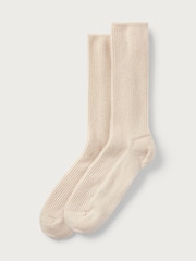 Natur - The White Company Schlafsocken aus Kaschmir - Bild 1 von 3