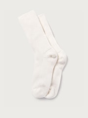 Weiß - The White Company Schlafsocken aus Kaschmir - Bild 1 von 2