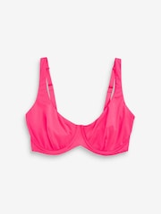Pink Non Padded Underwired Top Bella DD+ Bikini Top - Image 4 of 4