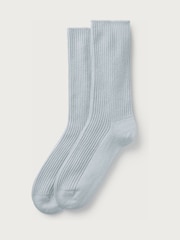 Blau - The White Company Schlafsocken aus Kaschmir - Bild 1 von 2