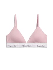 Rosa - Calvin Klein Lettfôret Triangle Icon Bomullsmodal Bralette - Bilde 7 av 7