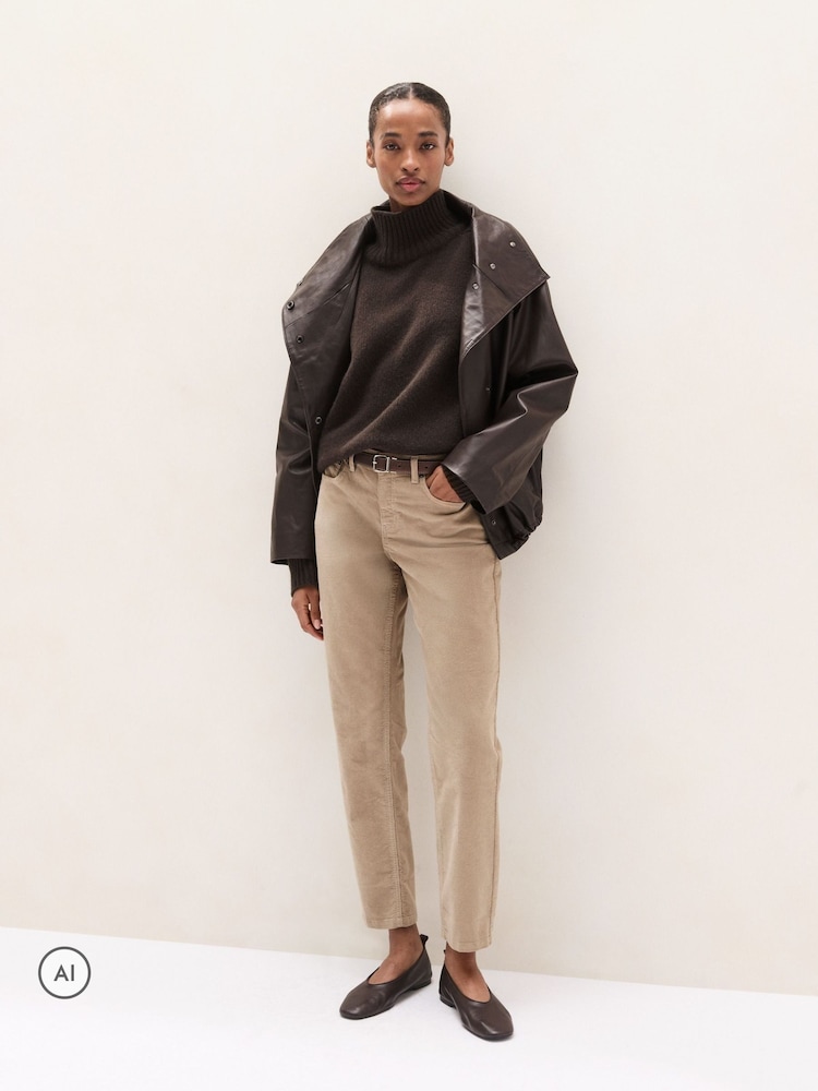 The White Company Natural Cord Brompton Trousers - Image 1 of 5