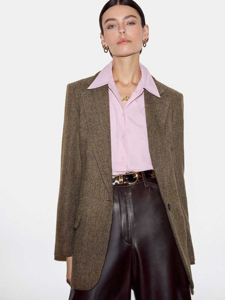 Jigsaw Green Wool Langford Jacket - Image 1 of 6 Jigsaw Green Wool Langford Jacket - Image 1 of 6