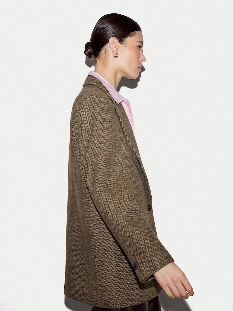 Jigsaw Green Wool Langford Jacket - Image 2 of 6 Jigsaw Green Wool Langford Jacket - Image 2 of 6