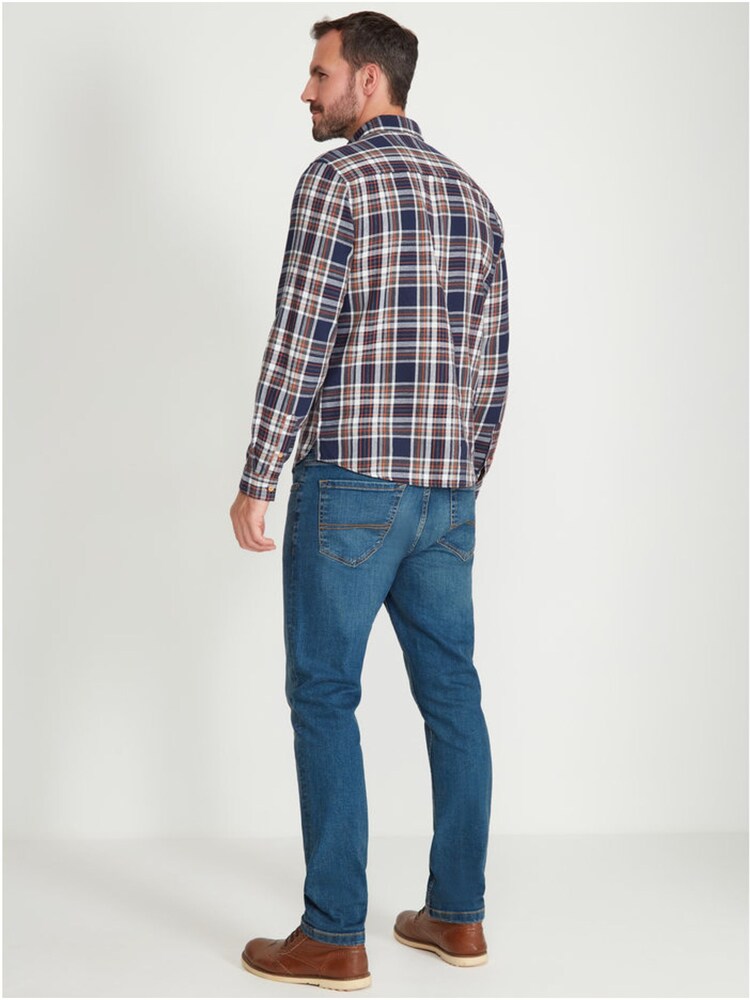 M&Co Natural Check Shirt - Image 2 of 3 M&Co Natural Check Shirt - Image 2 of 3