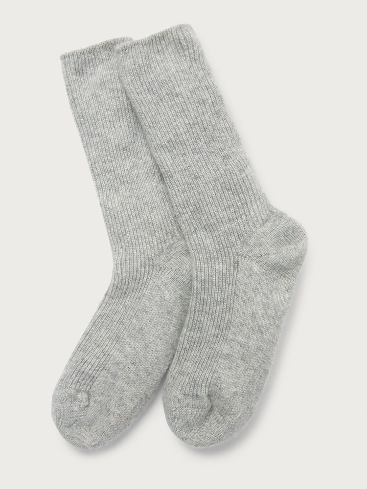 Grau - The White Company Schlafsocken aus Kaschmir - Bild 1 von 2 Grau - The White Company Schlafsocken aus Kaschmir - Bild 1 von 2