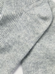 Grau - The White Company Schlafsocken aus Kaschmir - Bild 2 von 2