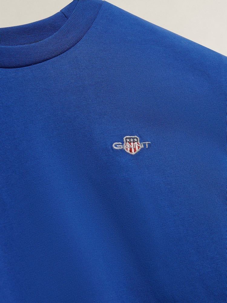 GANT Dark Blue Shield Short Sleeve T-Shirt - Image 2 of 2 GANT Dark Blue Shield Short Sleeve T-Shirt - Image 2 of 2