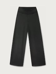 The White Company Black Roll Top Wide Leg Lounge Trousers - Image 1 of 1