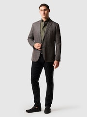 Rodd & Gunn Dark Grey The Cascades Sports Fit Jacket - Image 3 of 5
