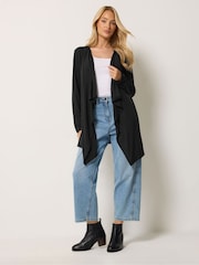 M&Co Black Waterfall Cardigan - Image 2 of 6