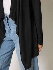 M&Co Black Waterfall Cardigan - Image 4 of 6