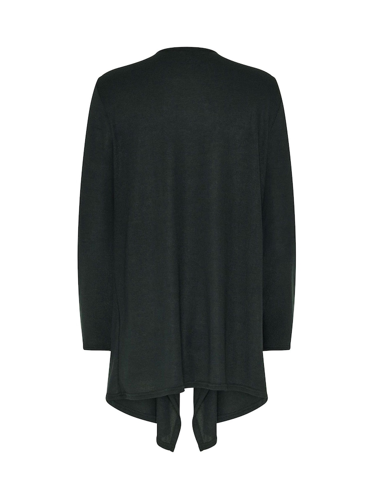 M&Co Black Waterfall Cardigan - Image 6 of 6 M&Co Black Waterfall Cardigan - Image 6 of 6