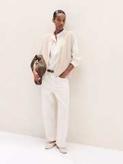 Gilet en maille bouclée The White Company - Image 4 de 5
