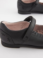Black Wide Fit (G) Premium Leather Mary Janes - Image 4 of 5