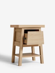Light Oak Effect Bedside Table - Image 9 of 10