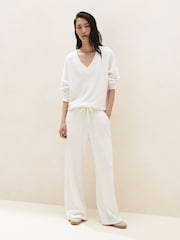 The White Company White Ultimate Wide Leg Trousers - Image 2 of 5