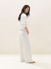 The White Company White Ultimate Wide Leg Trousers - Image 4 of 5