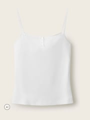 Maiou de pijama din jerseu reiat The White Company - Imaginea 5 din 5