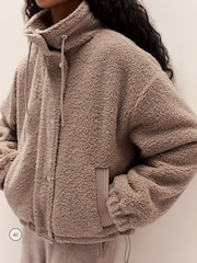 The White Company Brown Borg Zip Through Jacket - Image 2 of 4
