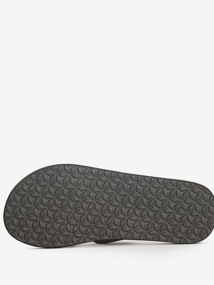 Barbour® Olive Green Tartan Toeman Beach Sandals - Image 7 of 7