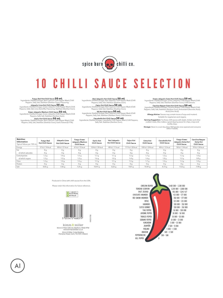 Kimm & Miller 10 Chilli Sauce Gift - Image 5 of 5