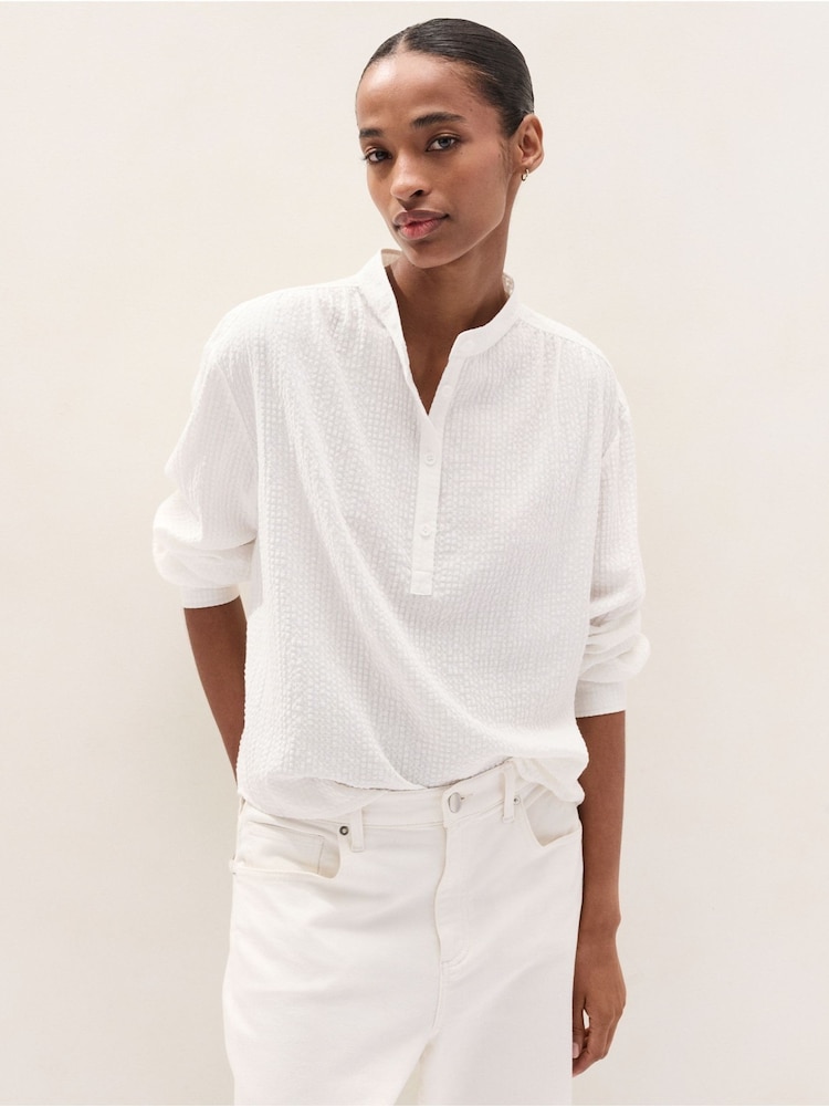 The White Company Boho halenka s vysokým límečkem - Obrázek 1 z 4
