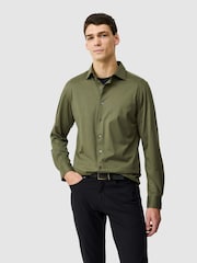 Rodd & Gunn Green Ascot Park Sports Fit Shirt - Image 1 of 5