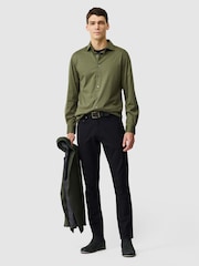 Rodd & Gunn Green Ascot Park Sports Fit Shirt - Image 3 of 5
