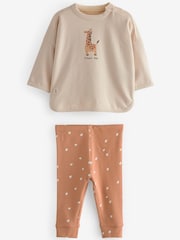 Neutral Safari Baby T-Shirts And Leggings Set 6 Pack - Image 3 of 6