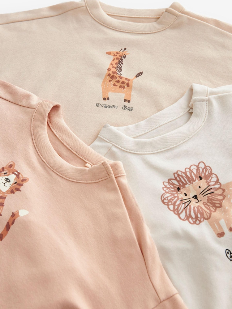 Neutral Safari Baby T-Shirts And Leggings Set 6 Pack - Image 6 of 6