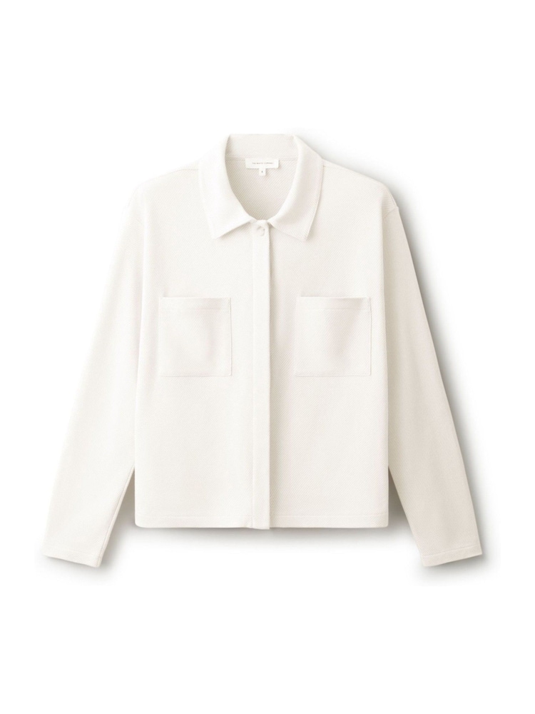 The White Company White Brushed Cotton Boxy Jersey Shirt With Cotton - Image 4 of 4 The White Company White Brushed Cotton Boxy Jersey Shirt With Cotton - Image 4 of 4