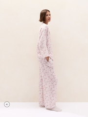 The White Company dobbelt bomulds blomstret afslappet Pyjamas sæt - Billede 3 af 4